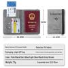 PU Leather RFID Passport Wallet Set with Strap, Card Holders, Ticket Sleeve, and SIM Slot