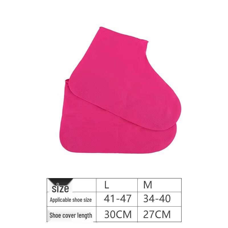 QINGXI Reusable Waterproof Latex Shoe Covers