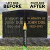 Quick-Drying Marker For Tombstones, Restores Faded Text On Tombstones, Weatherproof, Used For Cemetery Maintenance
