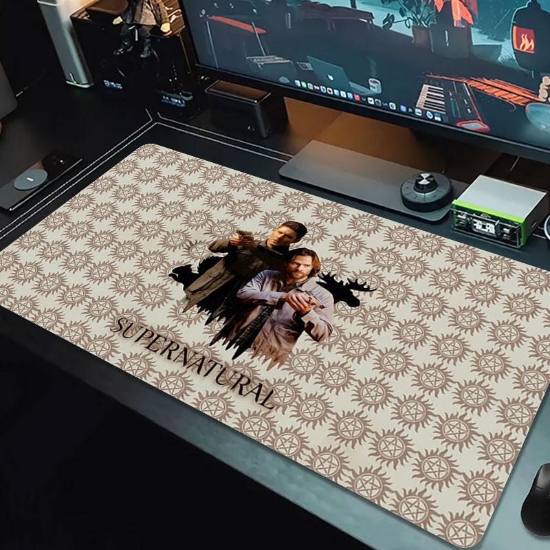 Supernatural Elements Large Size Mouse Pad Large Gaming Table Cushion Nonslip Laptop Tablet Big Mousepad Xxl Mat Mini Pc Playmat With Lock Edge