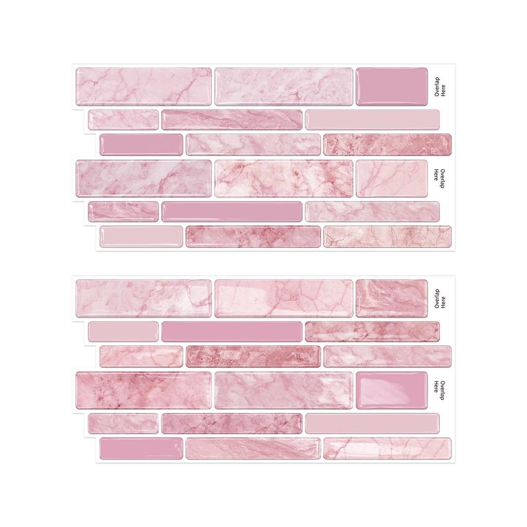 Meiji 3D Waterproof Self-Adhesive Wall Sticker for Kitchen & Bathroom Renovation