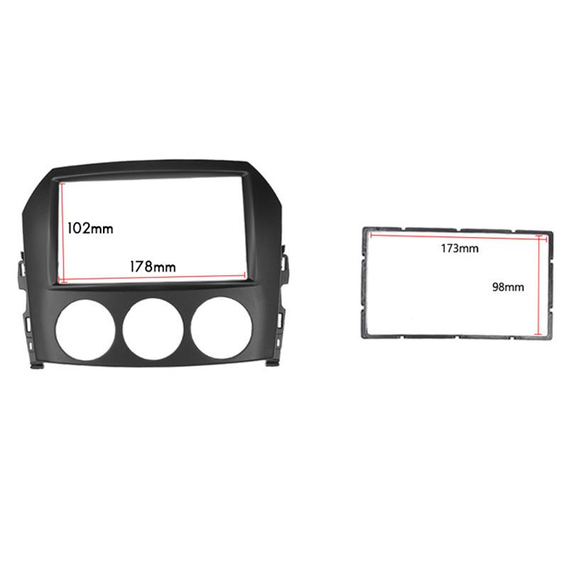N60R-2 Din Car Radio Fascia For Mazda MX-5 MX5 Miata DVD Stereo Frame Plate Adapter Mounting Dash Installation Bezel Trim Kit