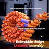 Golden Gatling Electric Chain Soft Bullet Gun Diy Self-Assembly Tactical Gatling Gun Toy Children'S Christmas Gift