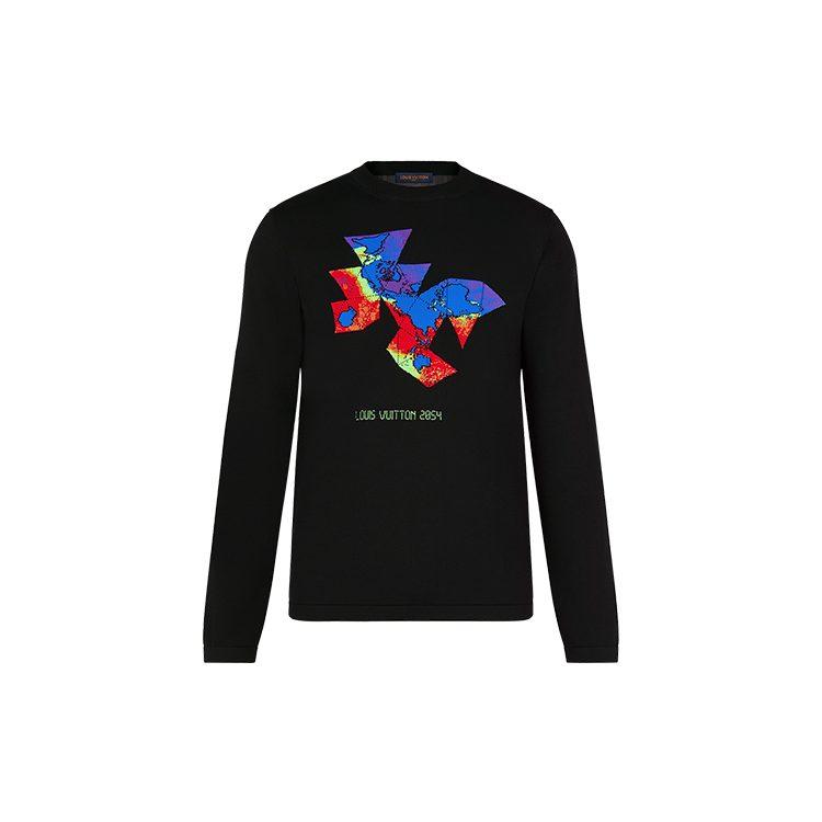 LOUIS VUITTON New Quarterly Products Of LV Shirt Men's Black 1A8HMM