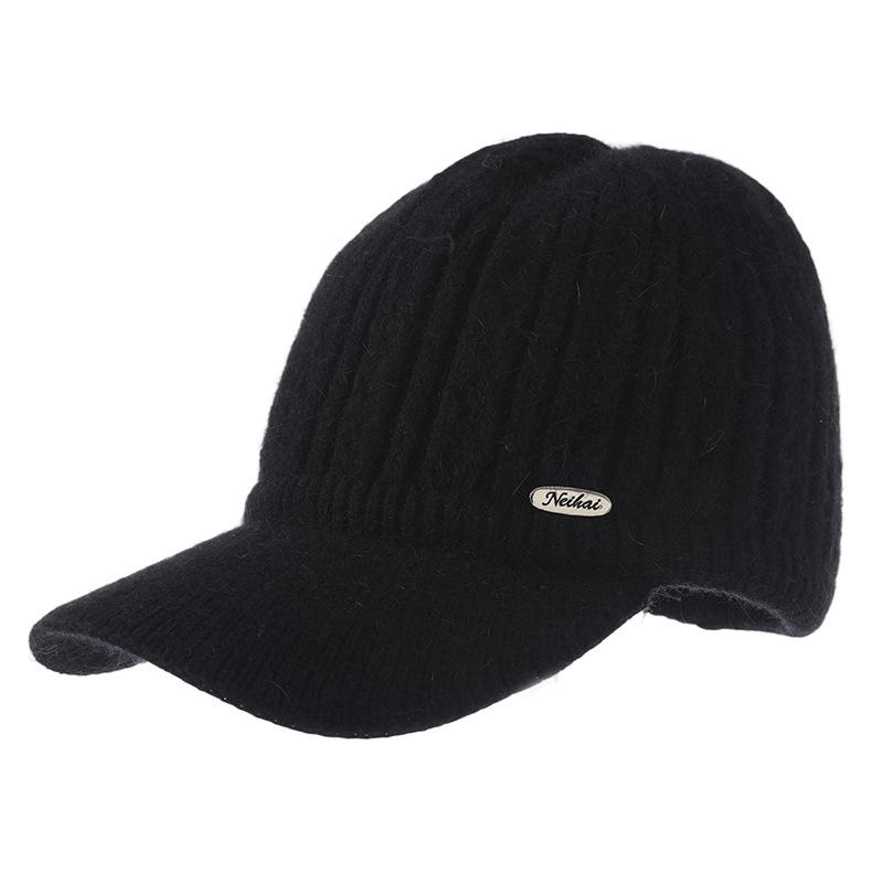 Hat Women's Fleece Thickened Knitted Cap Autumn and Winter Outdoor Fashion Windproof Warm Hat
