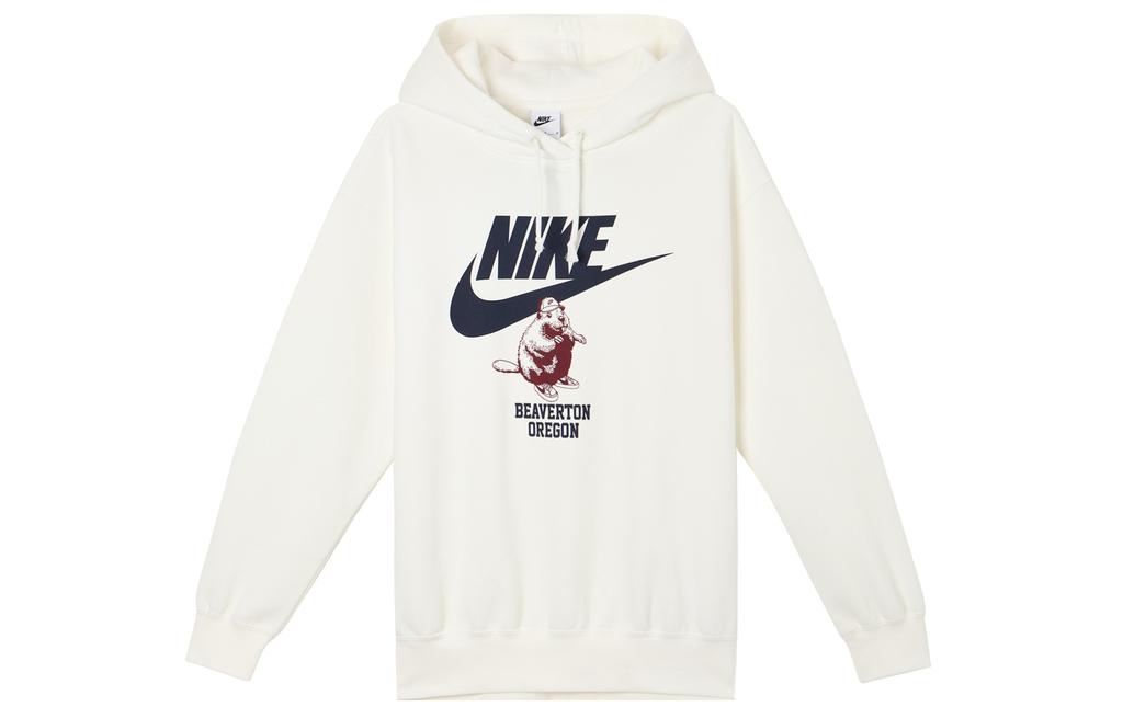 Nike Sweatshirts Women's White Hooded Moderate Regular HV1745-133