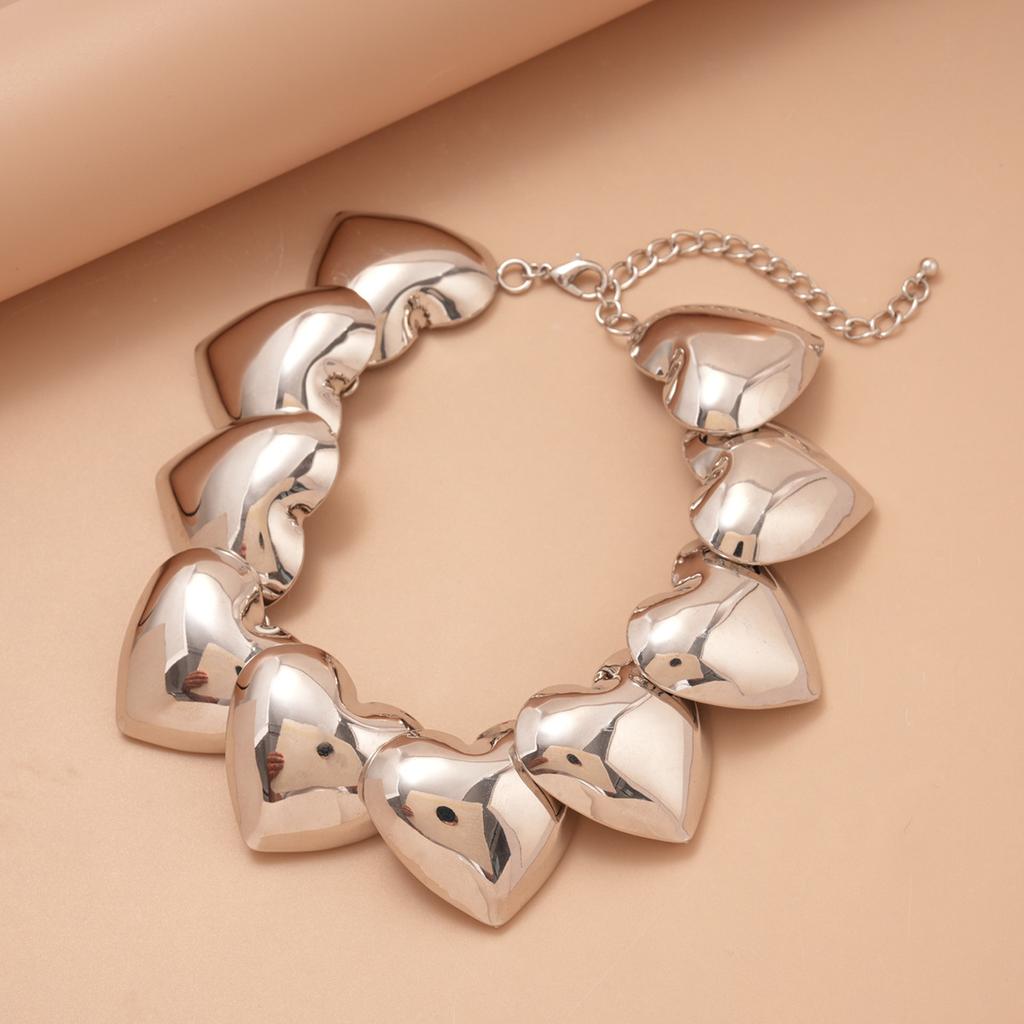 Acrylic Oval Diamond Ring Bracelet Earrings Necklace Accessories Women's Clavicle Chain Versatile Necklace