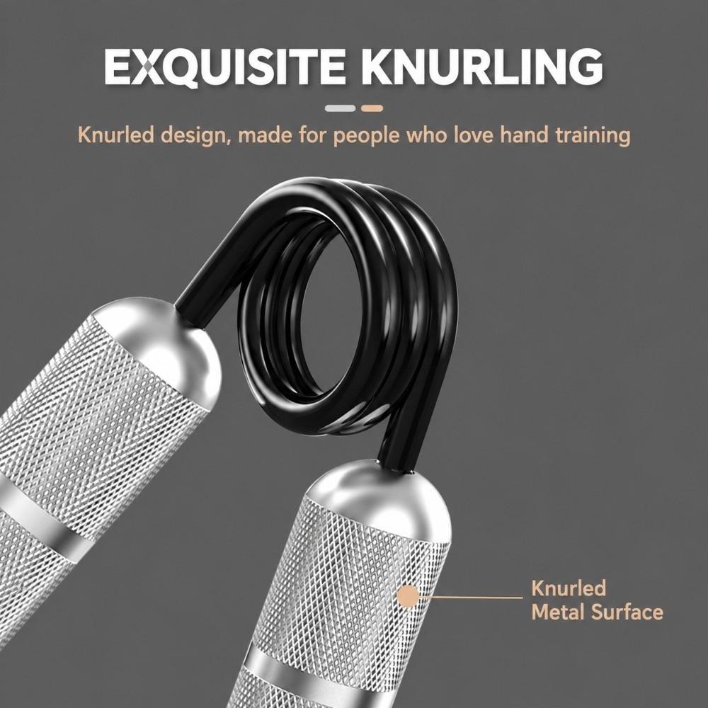 Knurled Textured Finger Exerciser Trainer Aluminum Alloy Hand Workout Gadget  Home Use