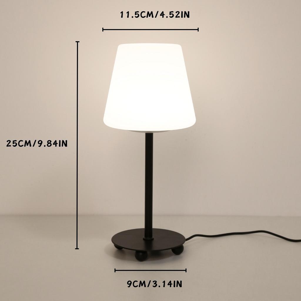 Creative cream style desk lamp, USB powered tri color ambient light suitable for bedrooms, study rooms, living rooms, etc