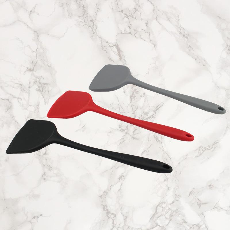 Silicone spatula non-stick pan cooking shovel high temperature resistant household frying shovel cooking spoon frying fish shovel kitchen silicone