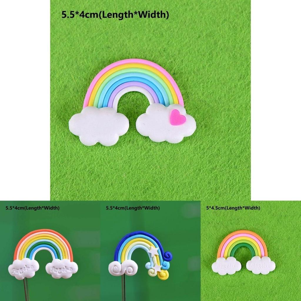 Miniature Soft Clay Rainbow Ecological Bottle Accessories