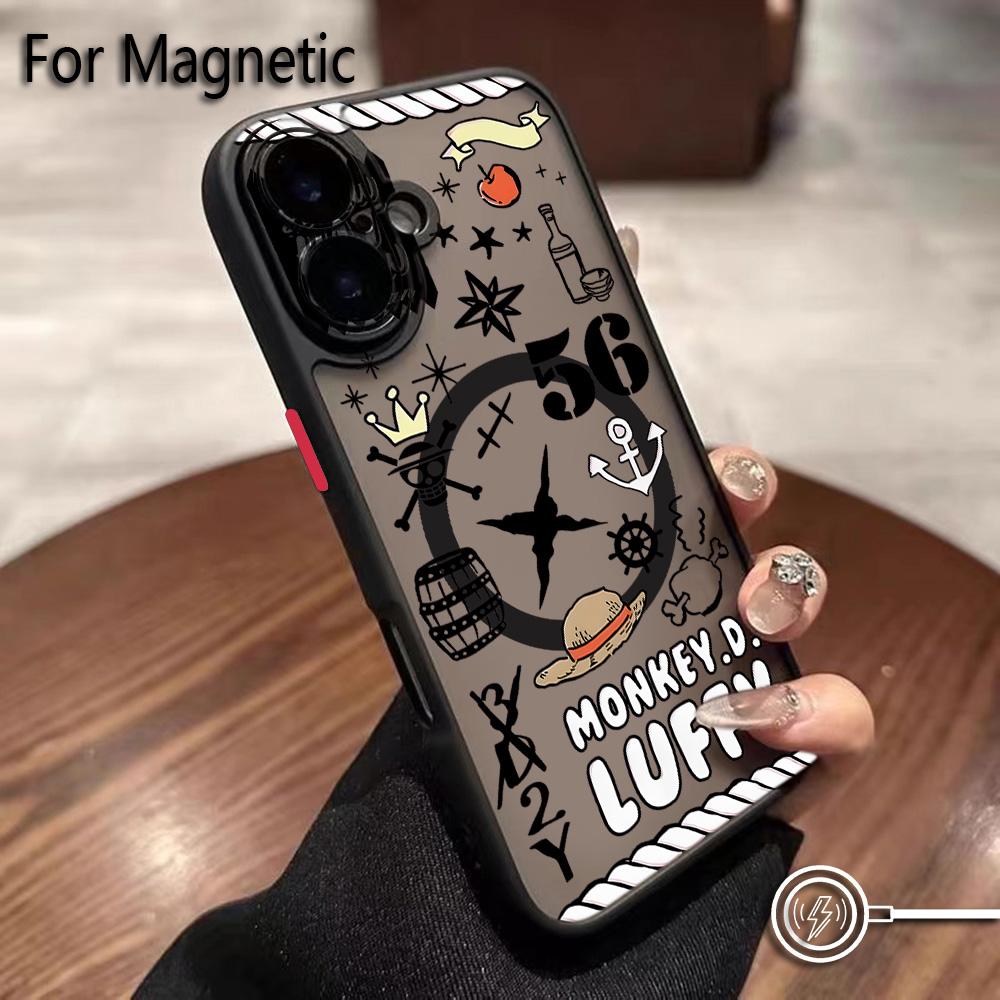 Anime Ones Pieces Luffys Zoros Phone Case for iPhone 17 16 15 14 13 12 11 Air Pro Max Mini XR XS X 7 8 6 6s Plus Matte Magnetic