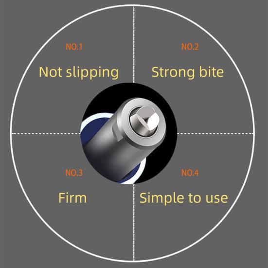 1 Set Metallnieter, komfortabler Griff, hohe Härte, rutschfester Griff, müheloser legierter Stahl, hohe Festigkeit, elektrische Nietmaschine für die Werkstatt