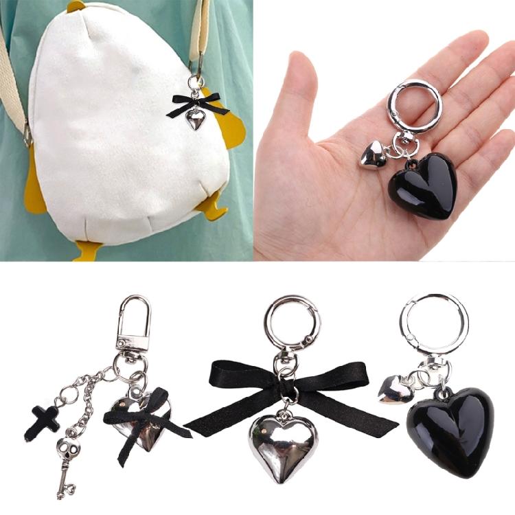 Bowknot Heart Shaped Keychain Love Designs Bag Decoration Handmade Phone Jewelry