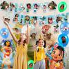 35Pcs Cartoon Party Supplies Set, Cartoon Themed Birthday Decorations - Cartoon Party Balloons Tablecloth & Cartoon Happy Birthday Banner Spiral etc