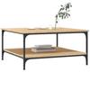 VidaXL Table basse chêne sonoma 80x80x40 cm bois d'ingénierie 832839