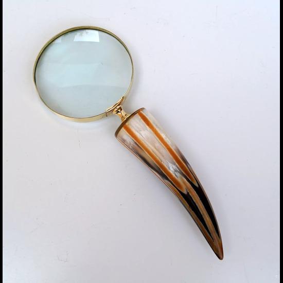 

Старовинні морські круглі лінзи ручного збільшувального скла зі справжнім бичачим рогом