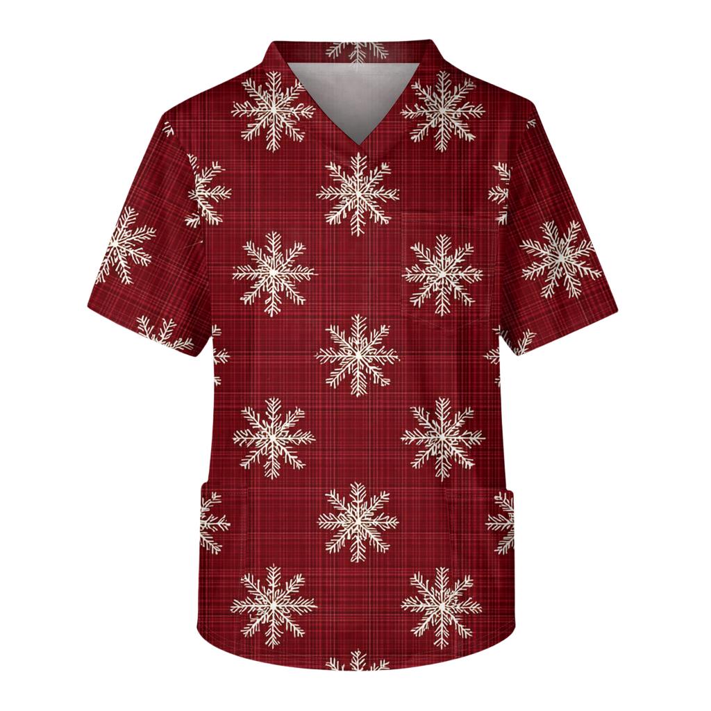 Herren Casual Kurzarm V-Ausschnitt Bedrucktes Fronttaschen-Top