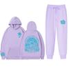 Chasing Sunsets Threaded Peripheral Printing Men's and Women's Sweatshirts Sweatpants Set Hoodie Straight Pants Set