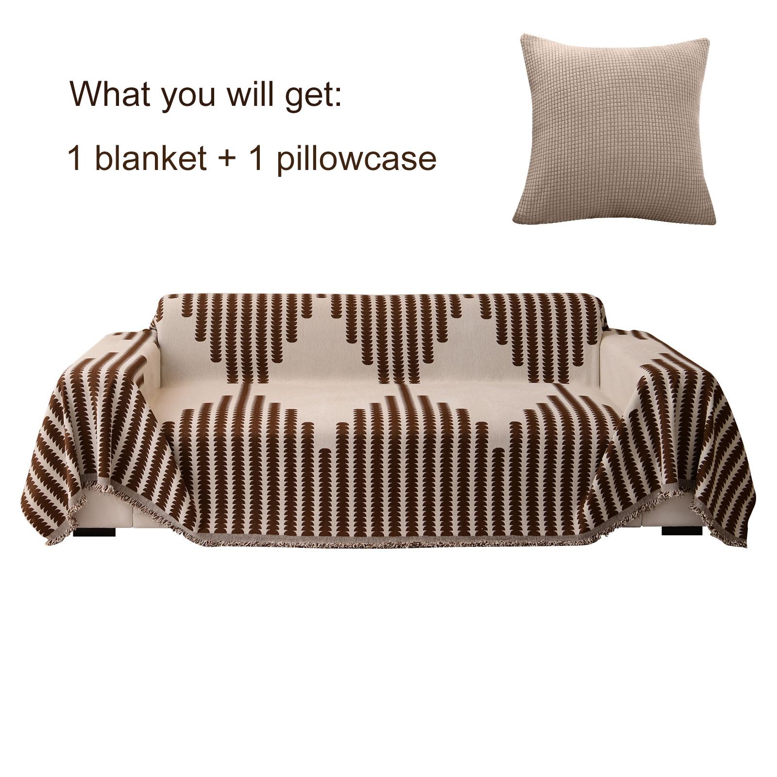 

Чехлы на диван для дивана Бохо Чехлы на диван Шенилловое одеяло Хаки Геометрический ромбический ромбовидный Чехлы на диван для секционного дивана L-образной формы 180x340cm