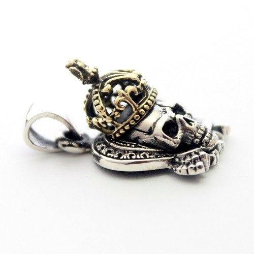 Goodvibrations Queen Skull Pendant Top In Silver 925