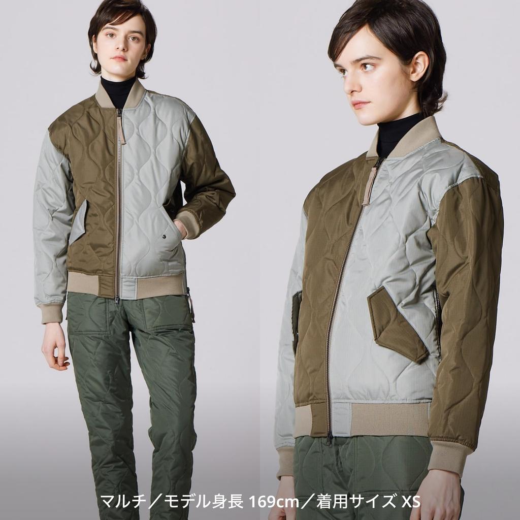 Taion Unisex Military Down Jacket Dark Size M MA-1 111M1ML-1 Olive,