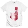 Vintage PerforUnisexce Fishing TShirt Unisex Short Sleeve American Flag Bass Fish FisherUnisex Summer T Shirt Cotton Distressed Tee Tops