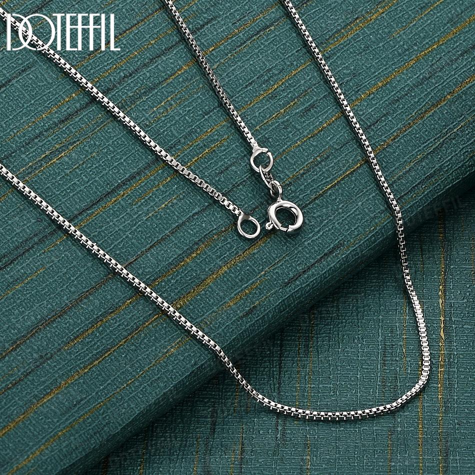 

Срібне кольє 925 проби з клітинками, 18 дюймів, весільна прикраса 45cm