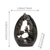 Zen Buddha Kadidelnice s zpětným tokem Design krajinného vodopádu Pryskyřice Domácí dekorace pro meditaci Jógu Kancelářský stůl Úleva od stresu Dárek