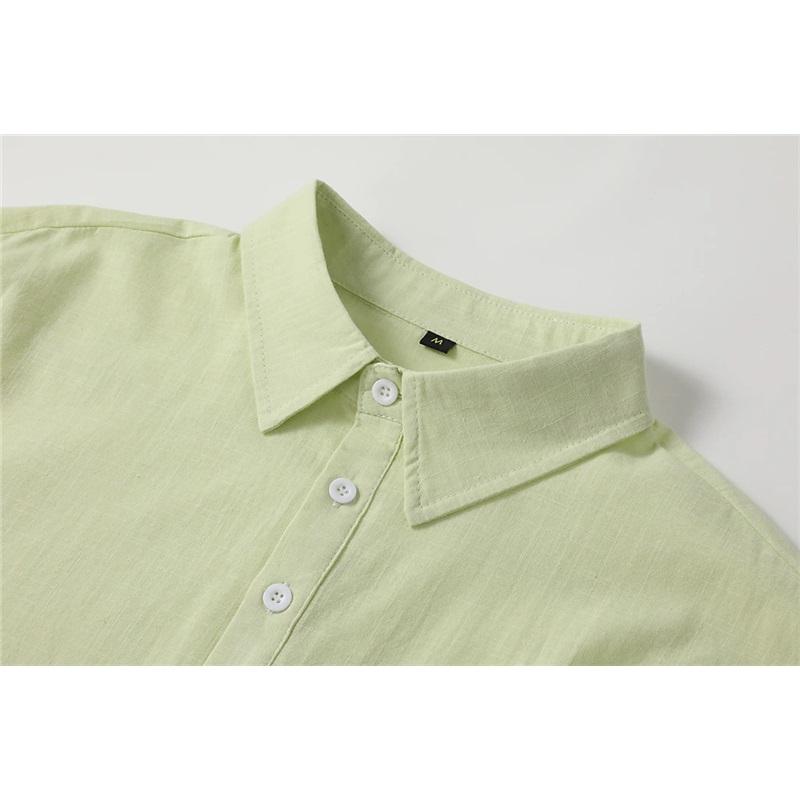 Men's Long-sleeved Lapel Casual Loose Shirt