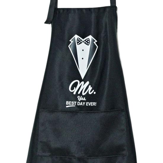 2 stk forkle Slitesterk Stilig flekkbestandig Mr And Mrs Par Forklesett for par Jubileums bryllupsgave