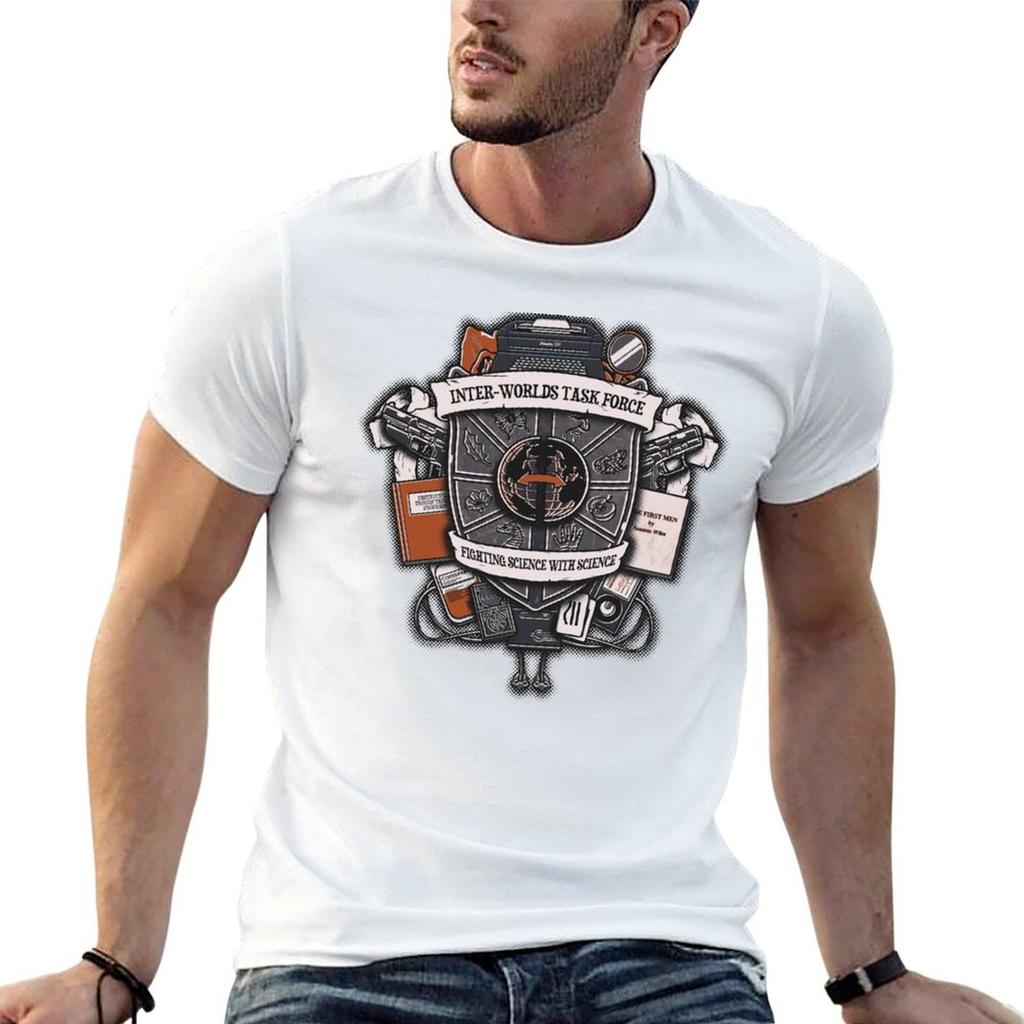Inter-Worlds Task Force T-Shirt Anime T Shirts for Man Man T Shirt Summer Man T Shirt Graphic T