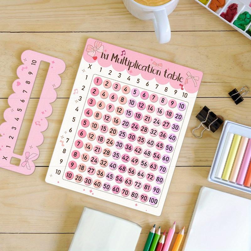 99 Einmaleins Holzbrett Set Mathe Arithmetik Lehrmittel Montessori Pädagogisches Holz Mathe Spielzeug