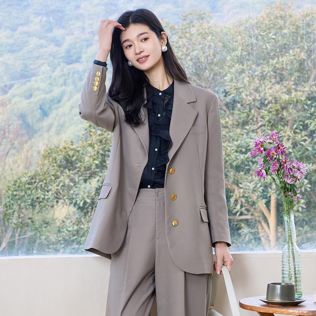 Shopping Mall Style Loose Oversized Suit Jacket for Women In Autumn 2025, with a Sense of Luxury, Commuting Temperament, and Workplace Suit