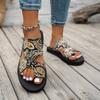 Women's Bohemian Greek Key Paisley Slip On Slippers