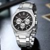 Top Brand Luxury Stainless Steel Waterproof Sport WristWatch Men Chronograph Watch Military Army Male Clock