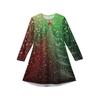 Christmas Day Girls' Long Sleeve Dress - Color Pocket Dress