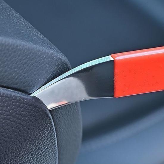 Car Trim Removal Tool Stainless Steel Extra Hard Pry Bar for Interior Panel Door Clip Navigation Dash Disassembly Kit