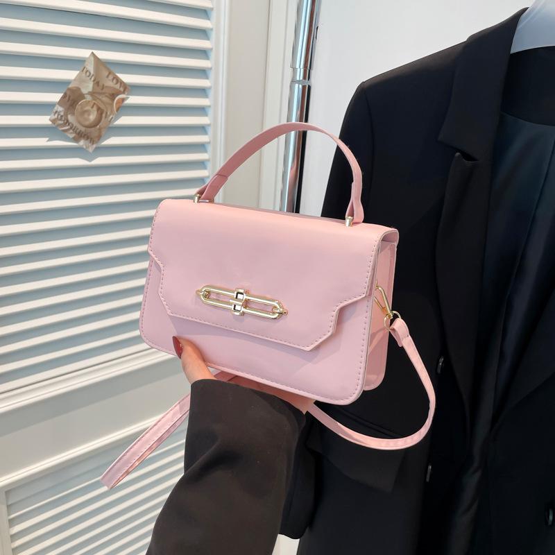 Fashion Trend Temperament Solid Color High-grade Texture Versatile Handbag New Atmospheric Shoulder Messenger Bag Women's Bag