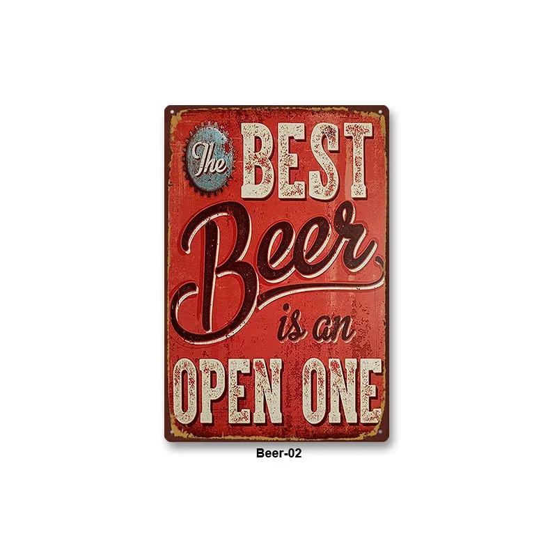 Metal Sign Bar Pub BBQ Shop Wall Painting Tin Sign Decor Beer Wine Alcohol Poster Vintage Tinplate Plaque Shabby Art Decoration