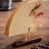 Coffee Filter Paper Holder Simple Household Filter Paper Walnut Wooden Storage Rack Kitchen Office Coffee Accessories