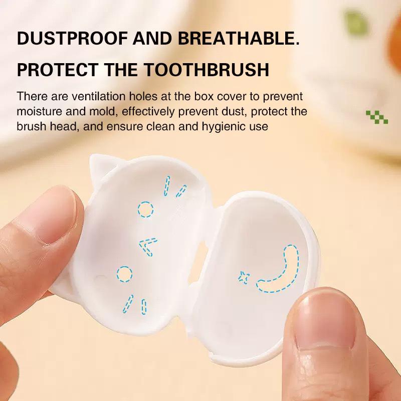 Cartoon Cat Toothbrush Protector 1/4/8PCS Travel Essentials Toothbrush Cover Reusable Toothbrush Storage Shield
