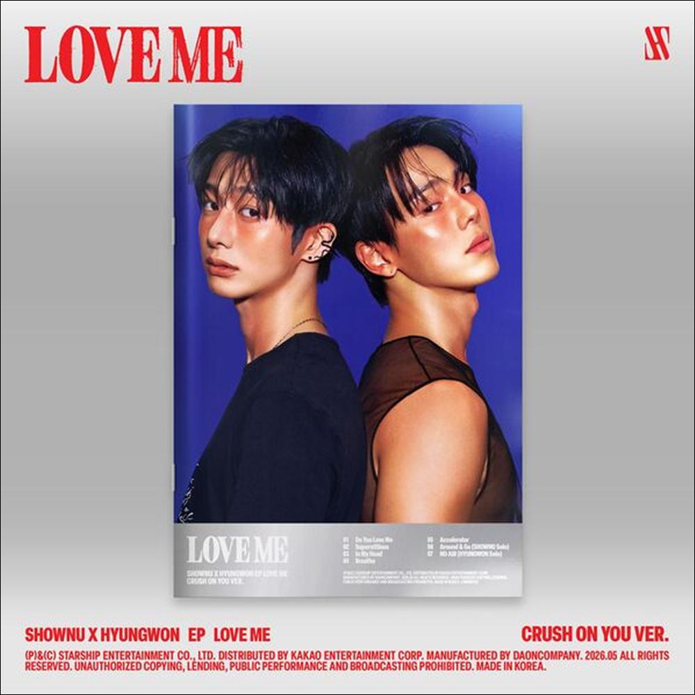 SHOWNU X HYUNGWON (MONSTA X) [LOVE ME] CRUSH ON YOU Ver. EP Album + Free Gift