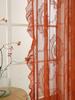 French Pastoral Semi-Shade Lace Gauze Curtain for Bedroom, Living Room, Bay, and Balcony Windows