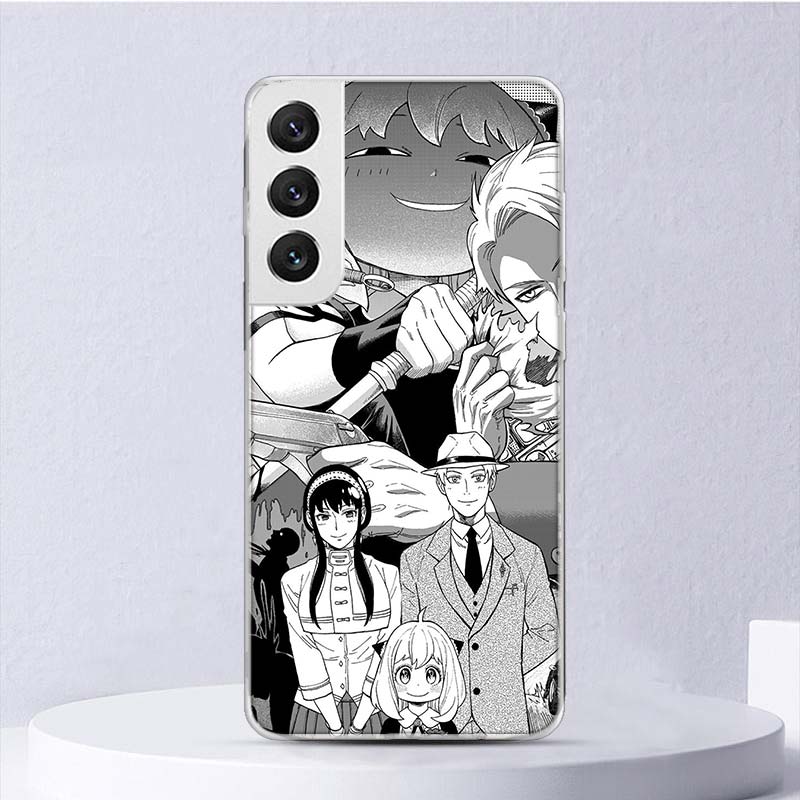 Anime SPY×FAMILY Soft Case For Samsung Galaxy S22 S21 Ultra S20 FE S10 Plus Phone Cover S9 S8 + S10E S7 Edge S6 Funda Coque