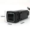 12V Dual USB Ports QC3.0 Mobile Phone Car Quick Charger For Toyota Highlander Land Cruiser Prado 150 Rav4 Camry Corolla 18-22
