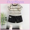 Stylisches gestreiftes Sommer-T-Shirt und Shorts Set für Jungen im Alter von 3 bis 8 Jahren