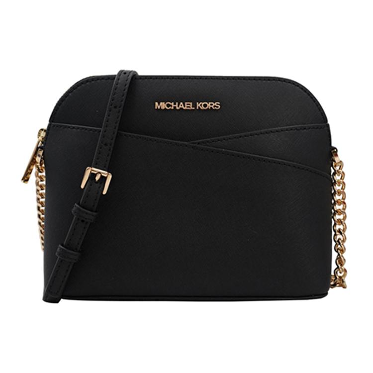 

Новая купольная сумка MICHAEL KORS Jet Set Travel из коровьей кожи, сумка через плечо, сумка на плечо обычного размера для женщин, черная 35F1GTVC6T-BLACK 22.1*8.9*17.0CM