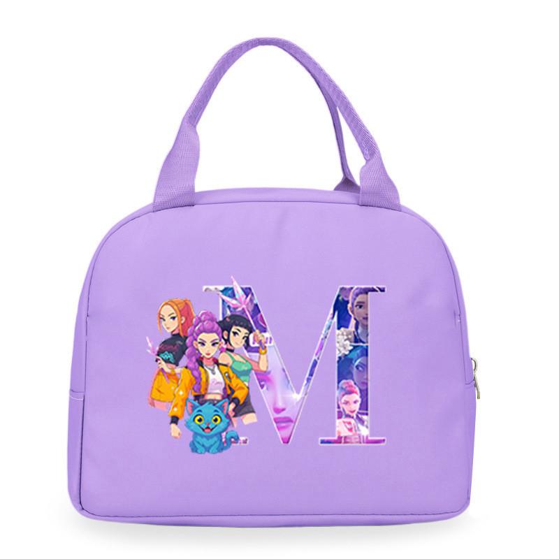 Kinderen Meisjes Kpop Rumi Zoey Mira Derpy Sajaboys Bedrukt Student Waterdicht Maaltijd Lunchbox Tas Casual Handtas