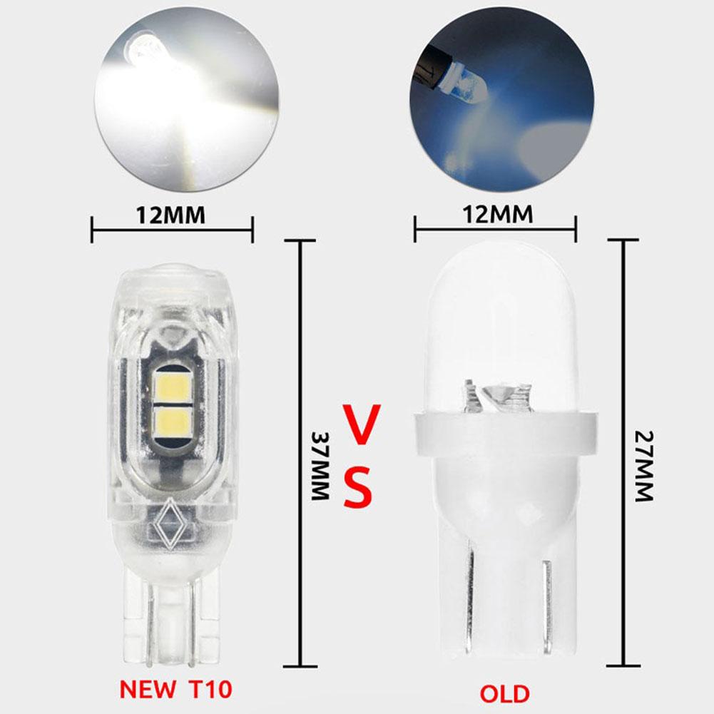 T10 LED žiarovka do auta Signálna lampa Denné svietenie 7 farebných možností